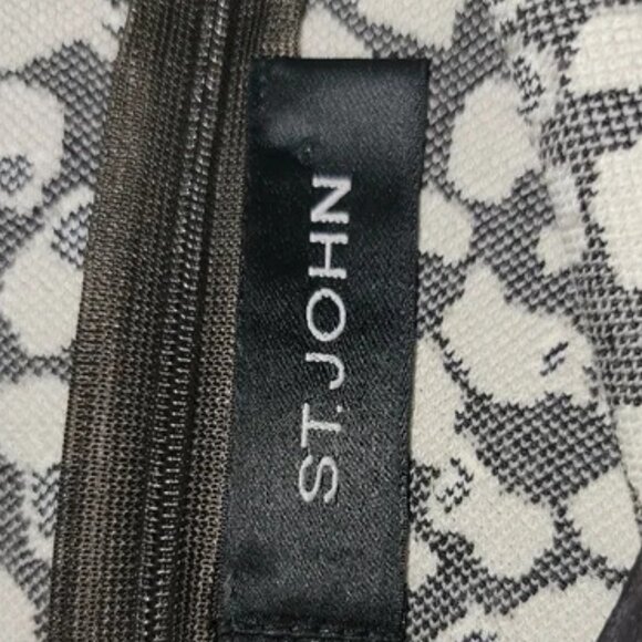 St. John Knit Leopard Print Dress.  Sz 8 - Picture 7 of 7